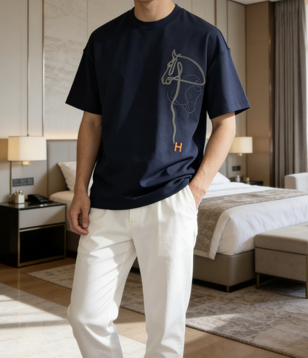 爱🐎仕 2026春夏新款男士短袖T恤，全新升级百搭基础款，低调奢华，品格之选！甄选进口丝光棉打造而成，吸
