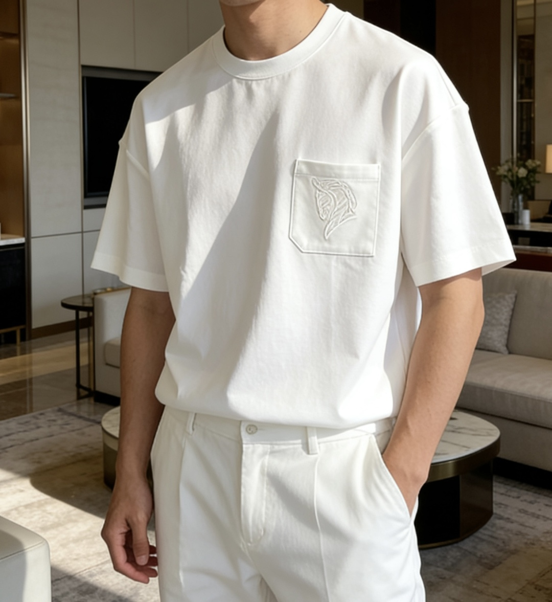 爱🐎仕 2026春夏新款男士短袖T恤，全新升级百搭基础款，低调奢华，品格之选！甄选进口丝光棉打造而成，吸