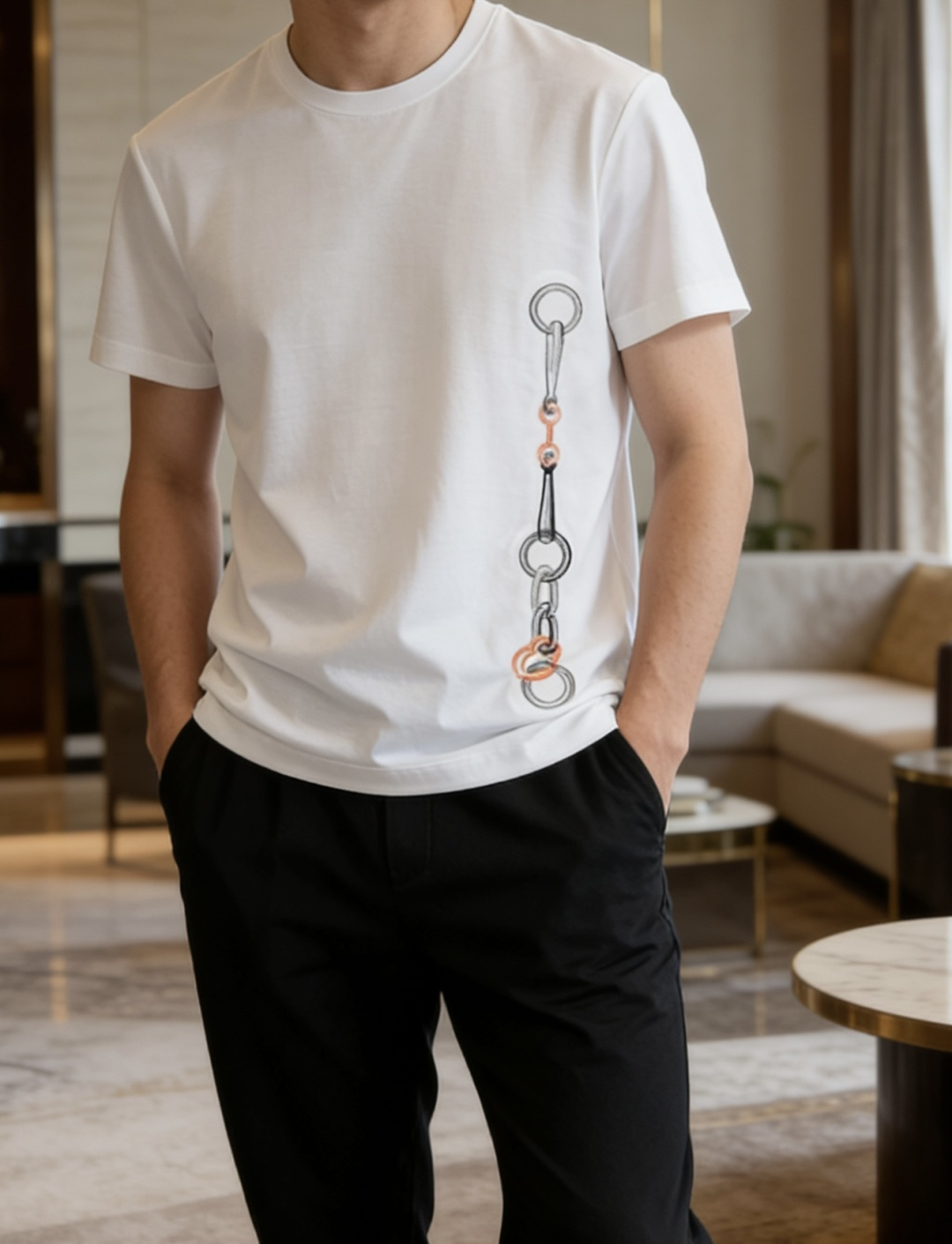 爱🐎仕 2026春夏新款男士短袖T恤，全新升级百搭基础款，低调奢华，品格之选！甄选进口丝光棉打造而成，吸