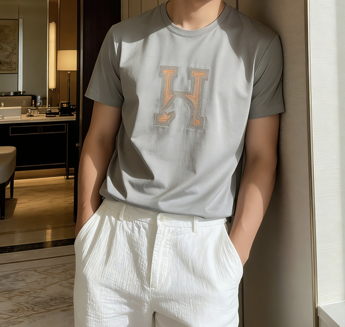 爱🐎仕 2026春夏新款男士短袖T恤，全新升级百搭基础款，低调奢华，品格之选！甄选进口丝光棉打造而成，吸