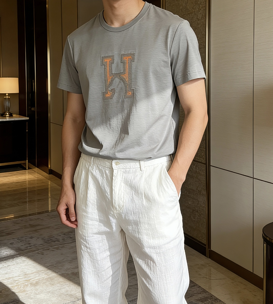 爱🐎仕 2026春夏新款男士短袖T恤，全新升级百搭基础款，低调奢华，品格之选！甄选进口丝光棉打造而成，吸
