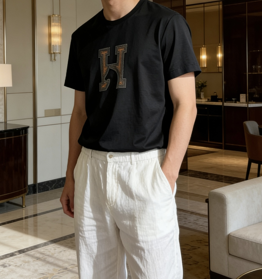 爱🐎仕 2026春夏新款男士短袖T恤，全新升级百搭基础款，低调奢华，品格之选！甄选进口丝光棉打造而成，吸