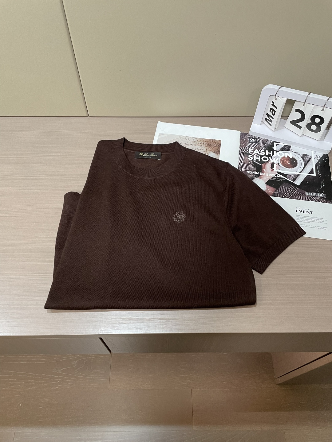 loro Piana 1966ss夏季新品男士针织圆领短袖衫！独家首发 采用纤维超细与高弹的伊力特纱线织