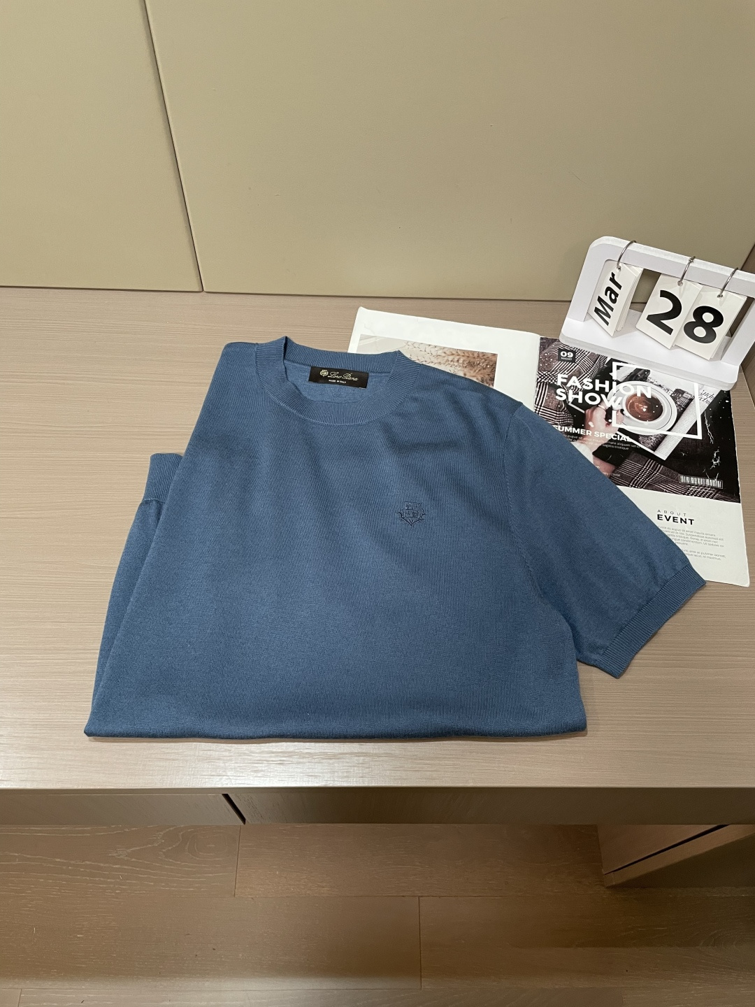 loro Piana 1966ss夏季新品男士针织圆领短袖衫！独家首发 采用纤维超细与高弹的伊力特纱线织