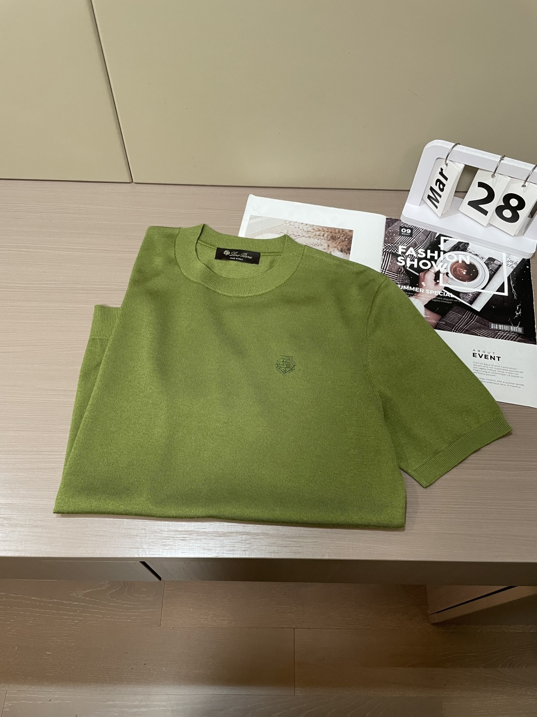 loro Piana 1966ss夏季新品男士针织圆领短袖衫！独家首发 采用纤维超细与高弹的伊力特纱线织