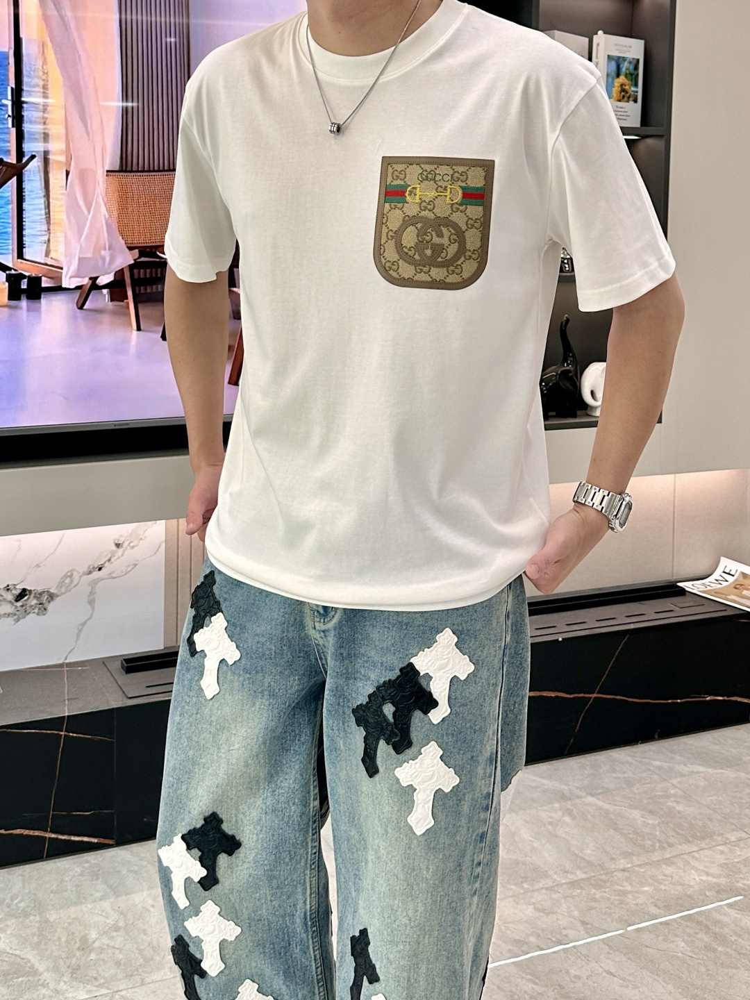 Gucc 官网同款 官网同款 官网同款⚠️重磅推荐！2026ss夏装新品 专柜在售 最新系列图案logo