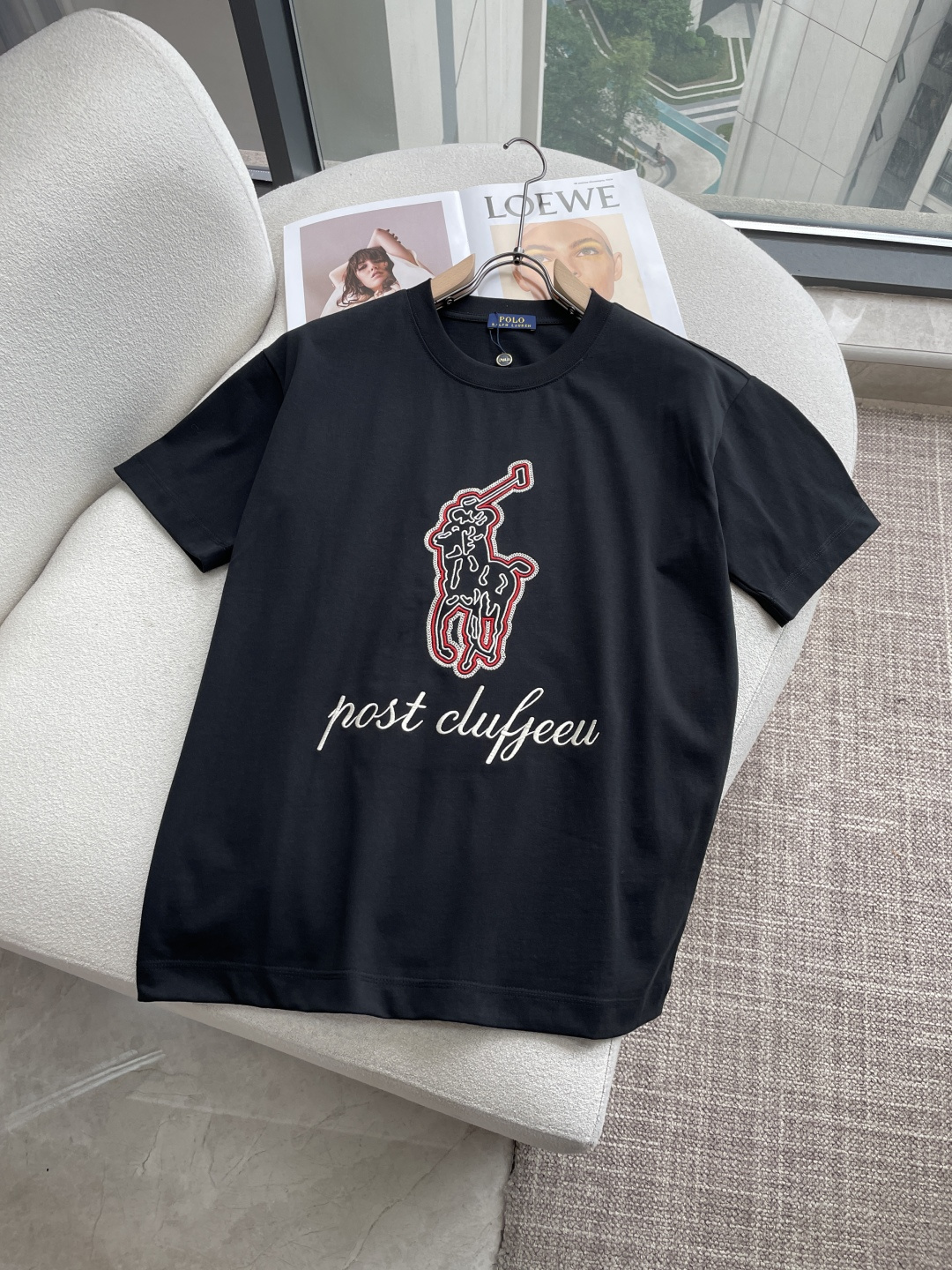 拉夫劳伦2026春夏款/官网同步面料采用重磅纯棉精梳棉面料，OS宽松版型，上身版型超正！日常百搭，衣橱必