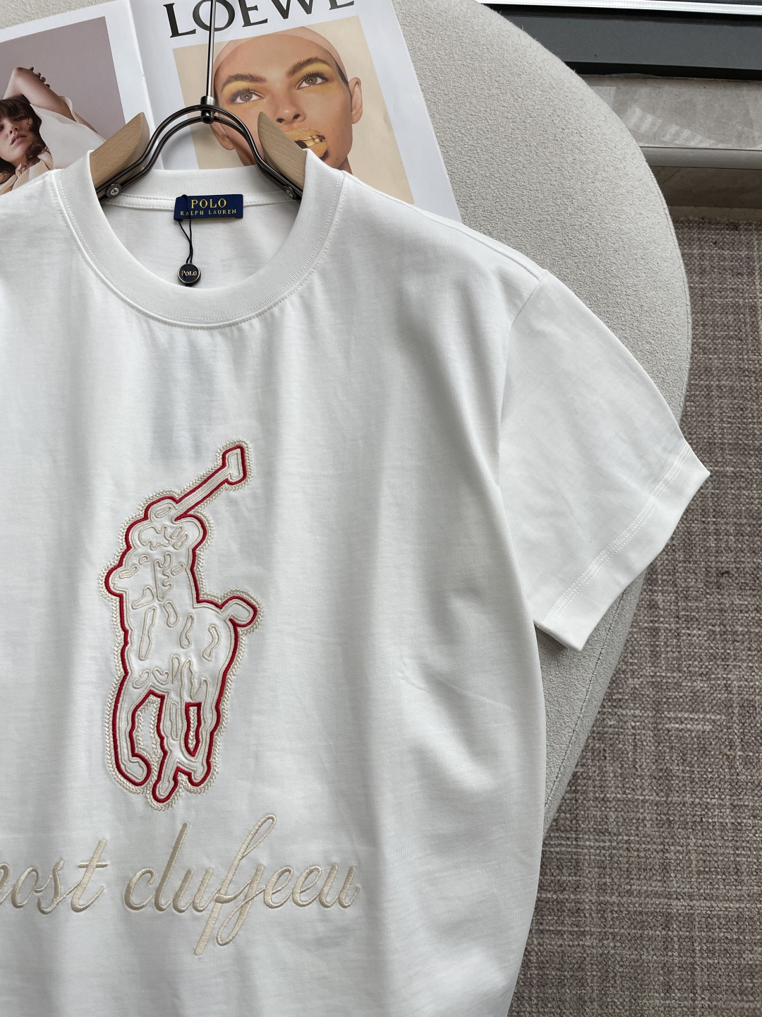 拉夫劳伦2026春夏款/官网同步面料采用重磅纯棉精梳棉面料，OS宽松版型，上身版型超正！日常百搭，衣橱必