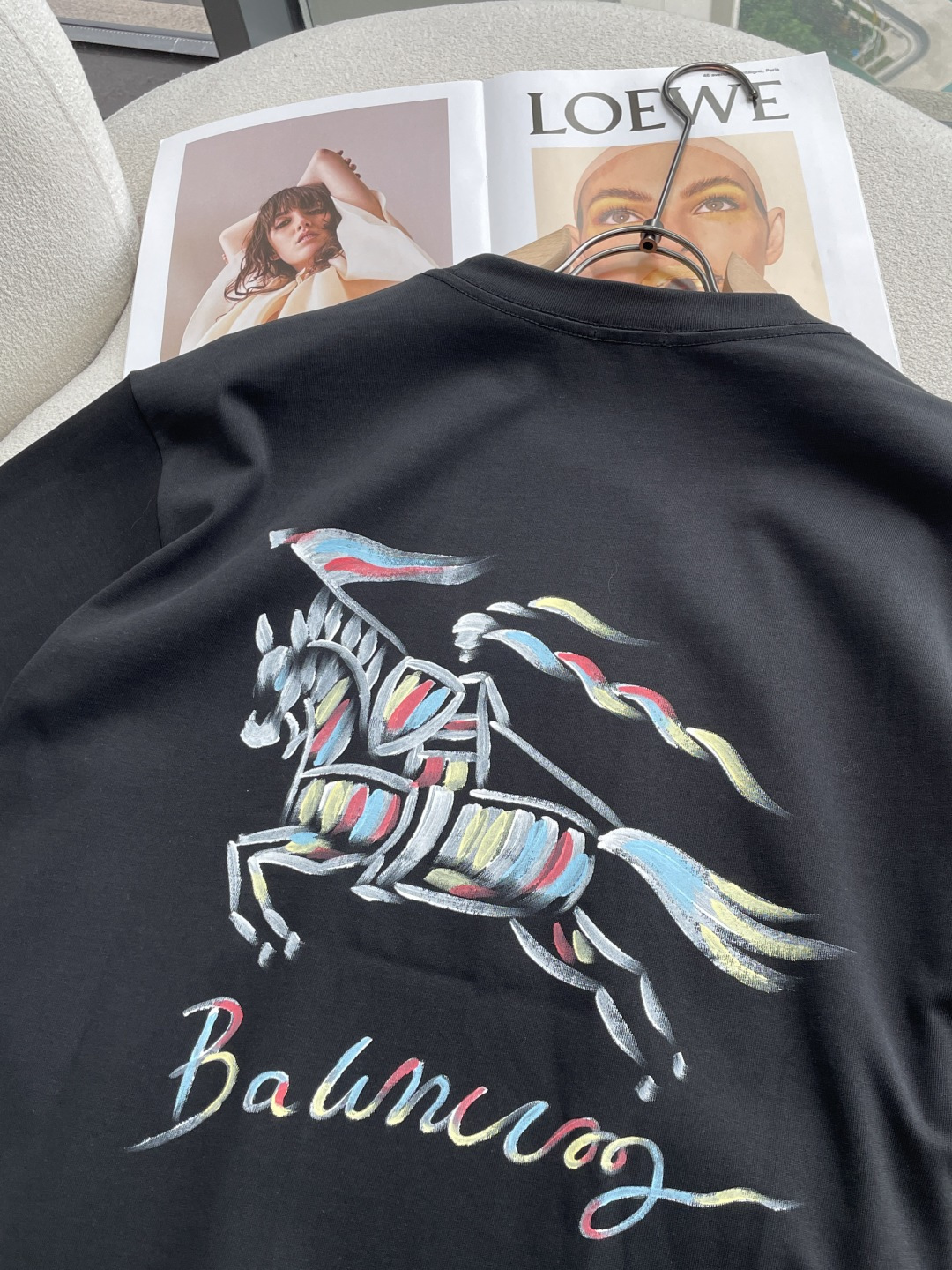 Bur 2026春夏款/官网同步面料采用重磅纯棉精梳棉面料，OS宽松版型，上身版型超正！日常百搭，衣橱必