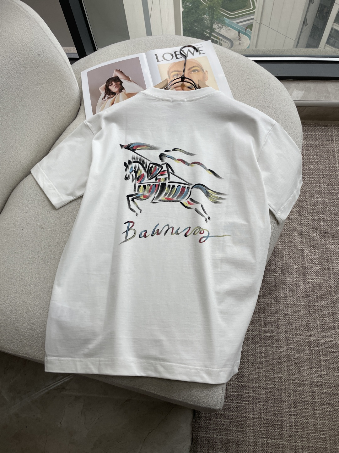 Bur 2026春夏款/官网同步面料采用重磅纯棉精梳棉面料，OS宽松版型，上身版型超正！日常百搭，衣橱必