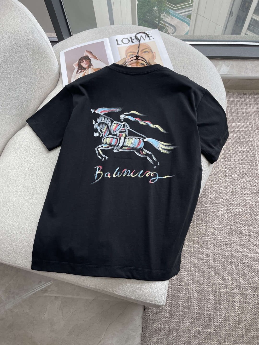 Bur 2026春夏款/官网同步面料采用重磅纯棉精梳棉面料，OS宽松版型，上身版型超正！日常百搭，衣橱必