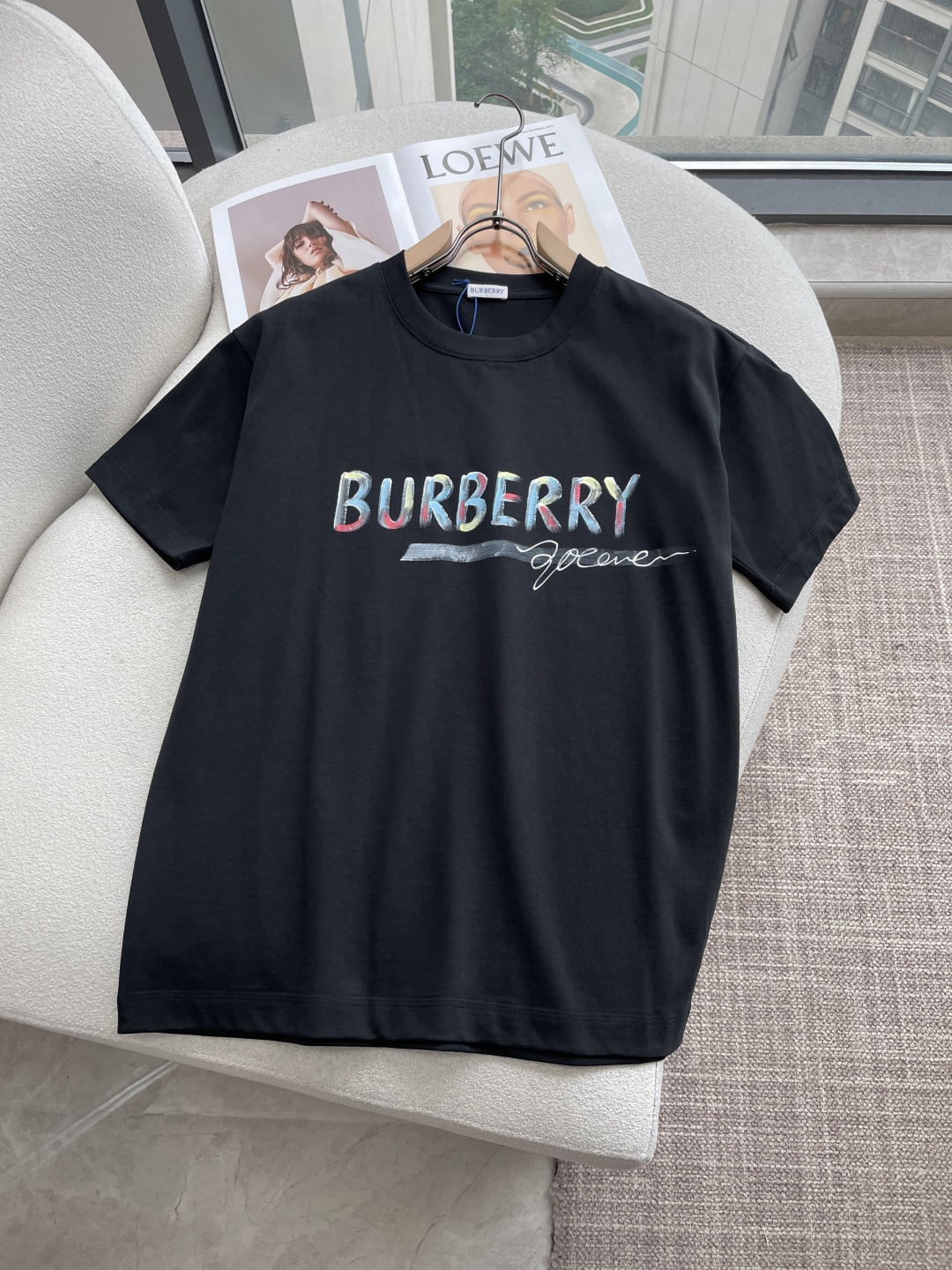 Bur 2026春夏款/官网同步面料采用重磅纯棉精梳棉面料，OS宽松版型，上身版型超正！日常百搭，衣橱必