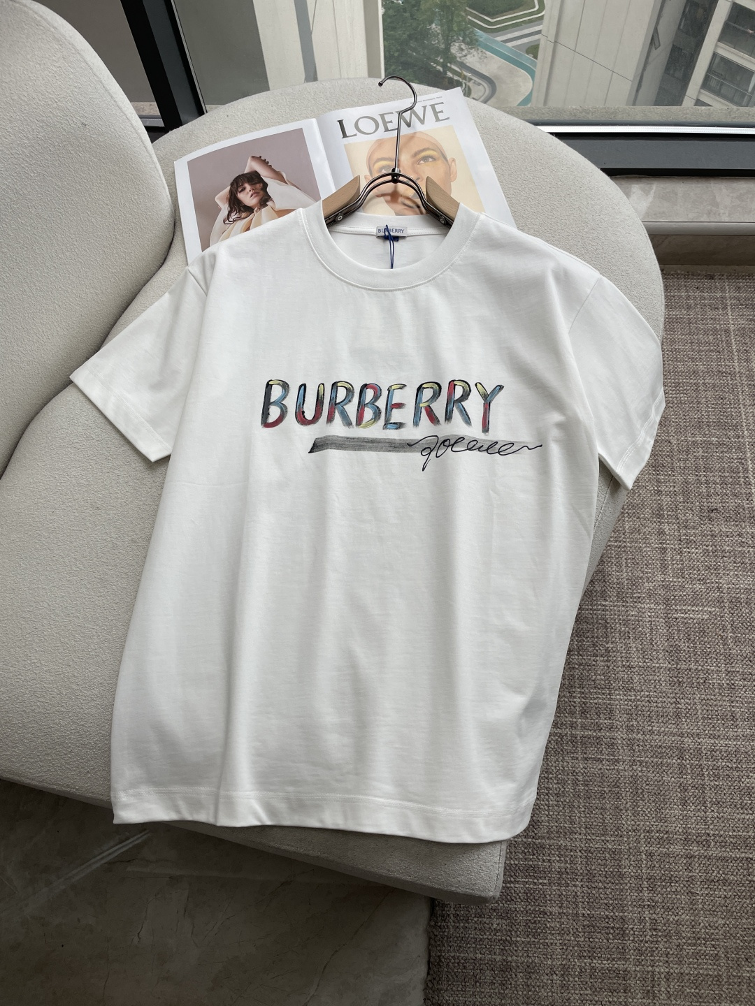 Bur 2026春夏款/官网同步面料采用重磅纯棉精梳棉面料，OS宽松版型，上身版型超正！日常百搭，衣橱必