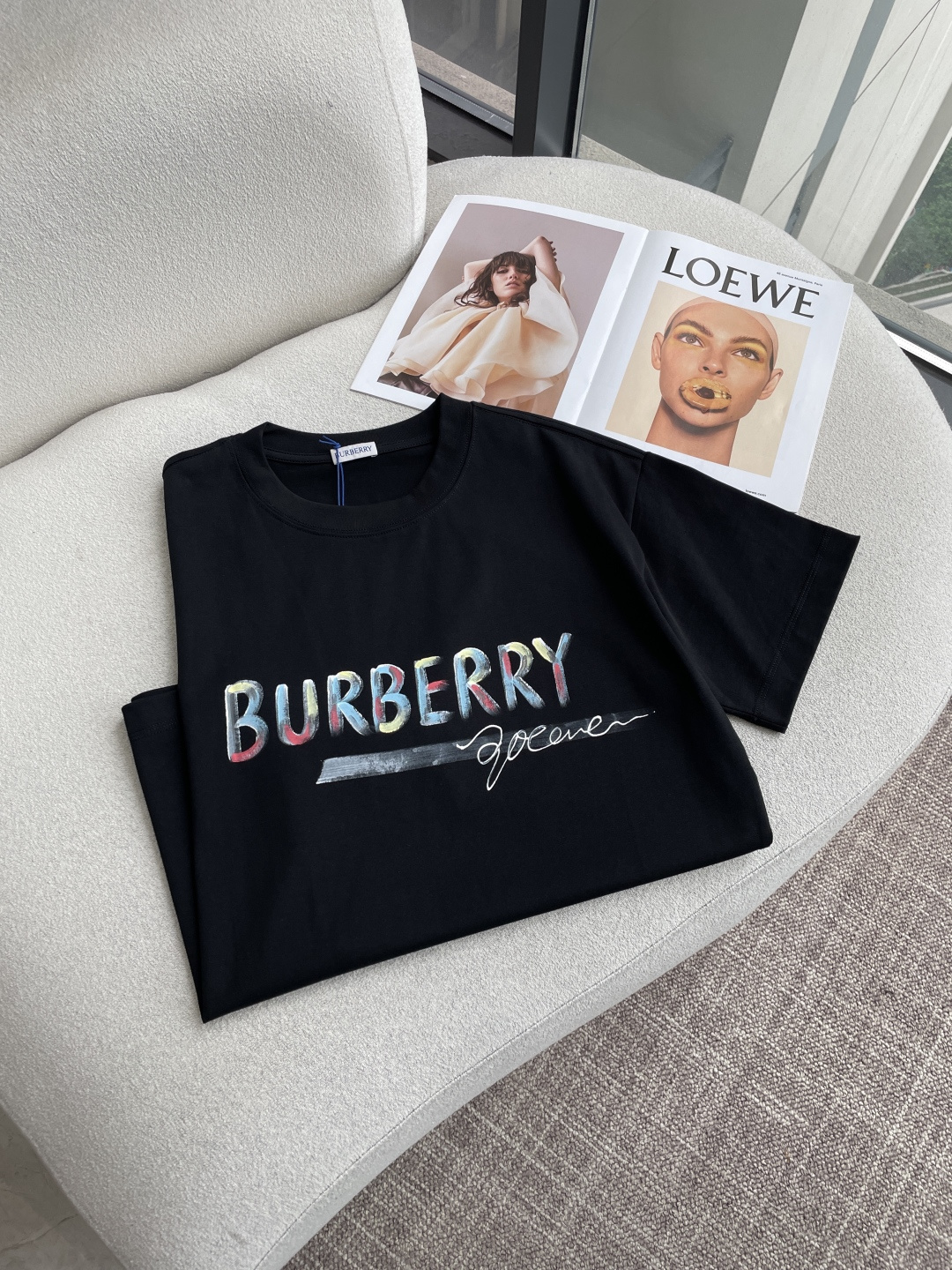 Bur 2026春夏款/官网同步面料采用重磅纯棉精梳棉面料，OS宽松版型，上身版型超正！日常百搭，衣橱必