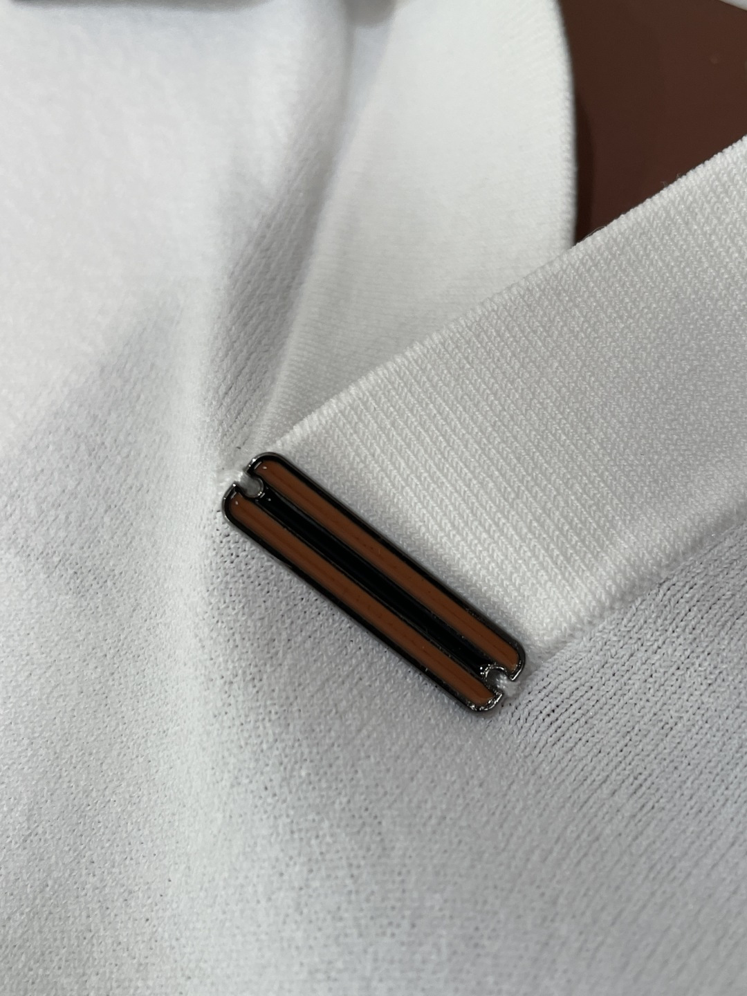 EZ高端春夏新款一比一专柜款，进口纯棉针织翻领短Tee，高端男士纯色针织撞色领短袖T恤，Polo衫！贸易