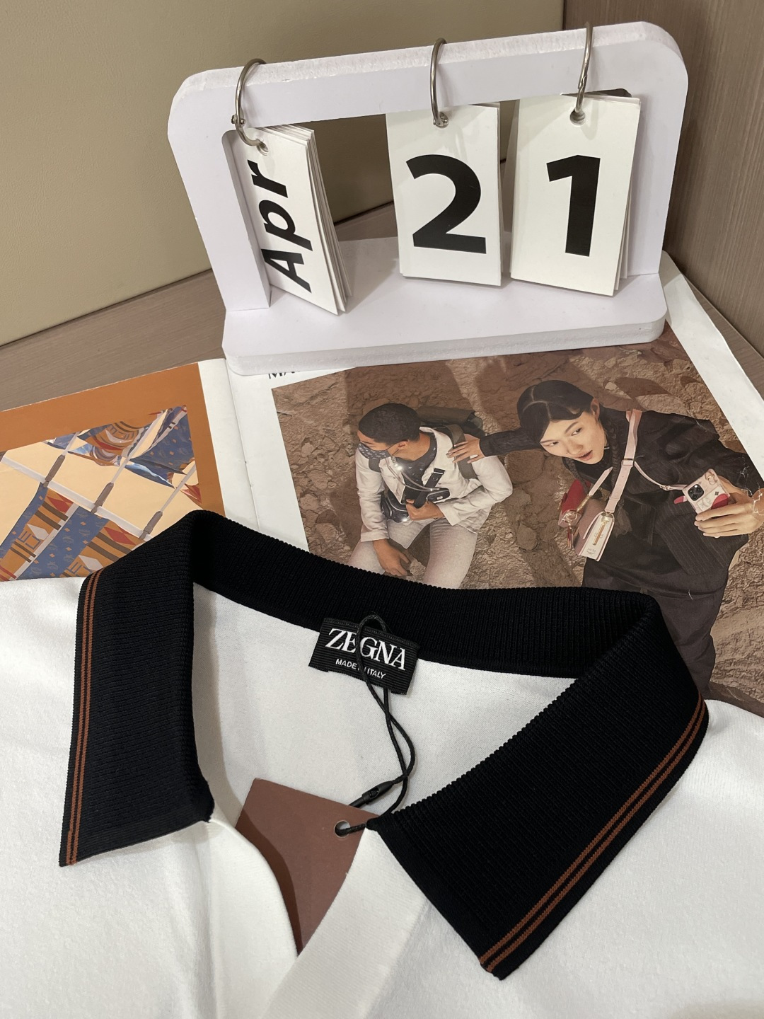 EZ高端春夏新款一比一专柜款，进口纯棉针织翻领短Tee，高端男士纯色针织撞色领短袖T恤，Polo衫！贸易