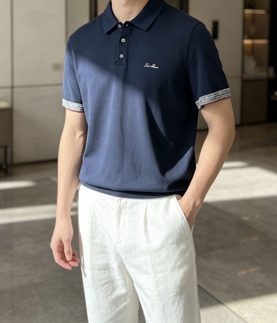 26春夏新款Loro Piana商务休闲PoLo衫，源于意式奢华与日常舒适的精妙融合。甄选上乘针织面料，