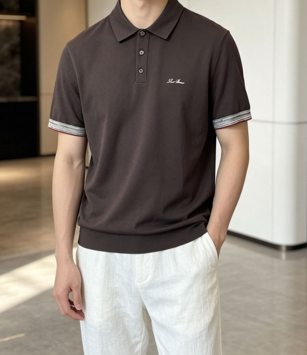 26春夏新款Loro Piana商务休闲PoLo衫，源于意式奢华与日常舒适的精妙融合。甄选上乘针织面料，