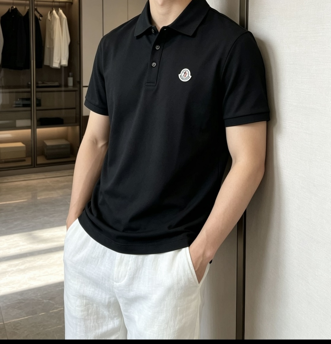 蒙口 2026春夏 官网同步 熟男 轻熟男 最爱款式 经典大气百搭商务休闲Polo领T恤 采用进口双丝光