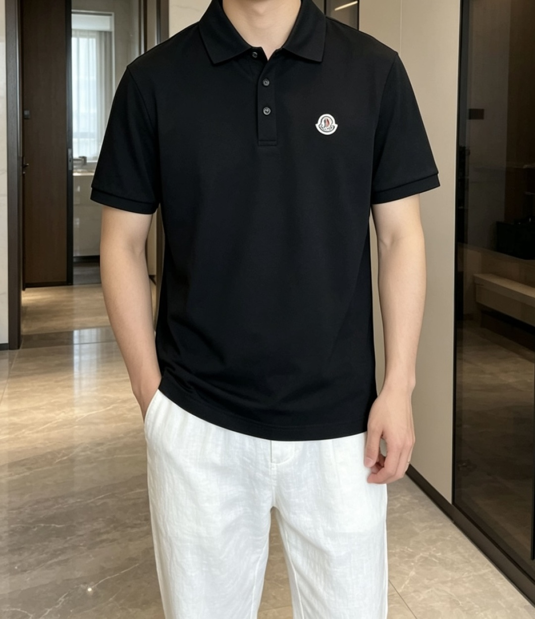 蒙口 2026春夏 官网同步 熟男 轻熟男 最爱款式 经典大气百搭商务休闲Polo领T恤 采用进口双丝光