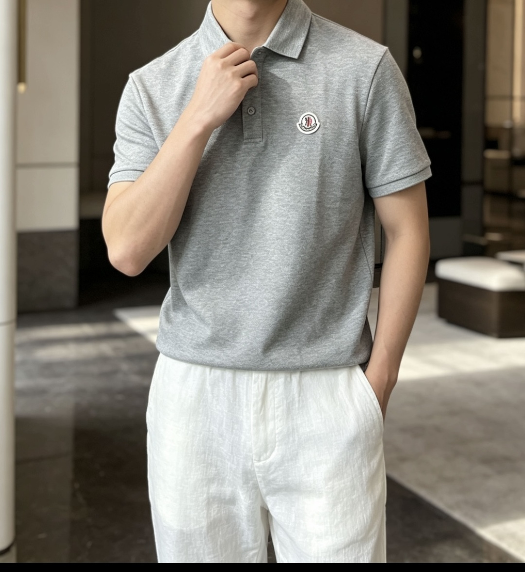 蒙口 2026春夏 官网同步 熟男 轻熟男 最爱款式 经典大气百搭商务休闲Polo领T恤 采用进口双丝光