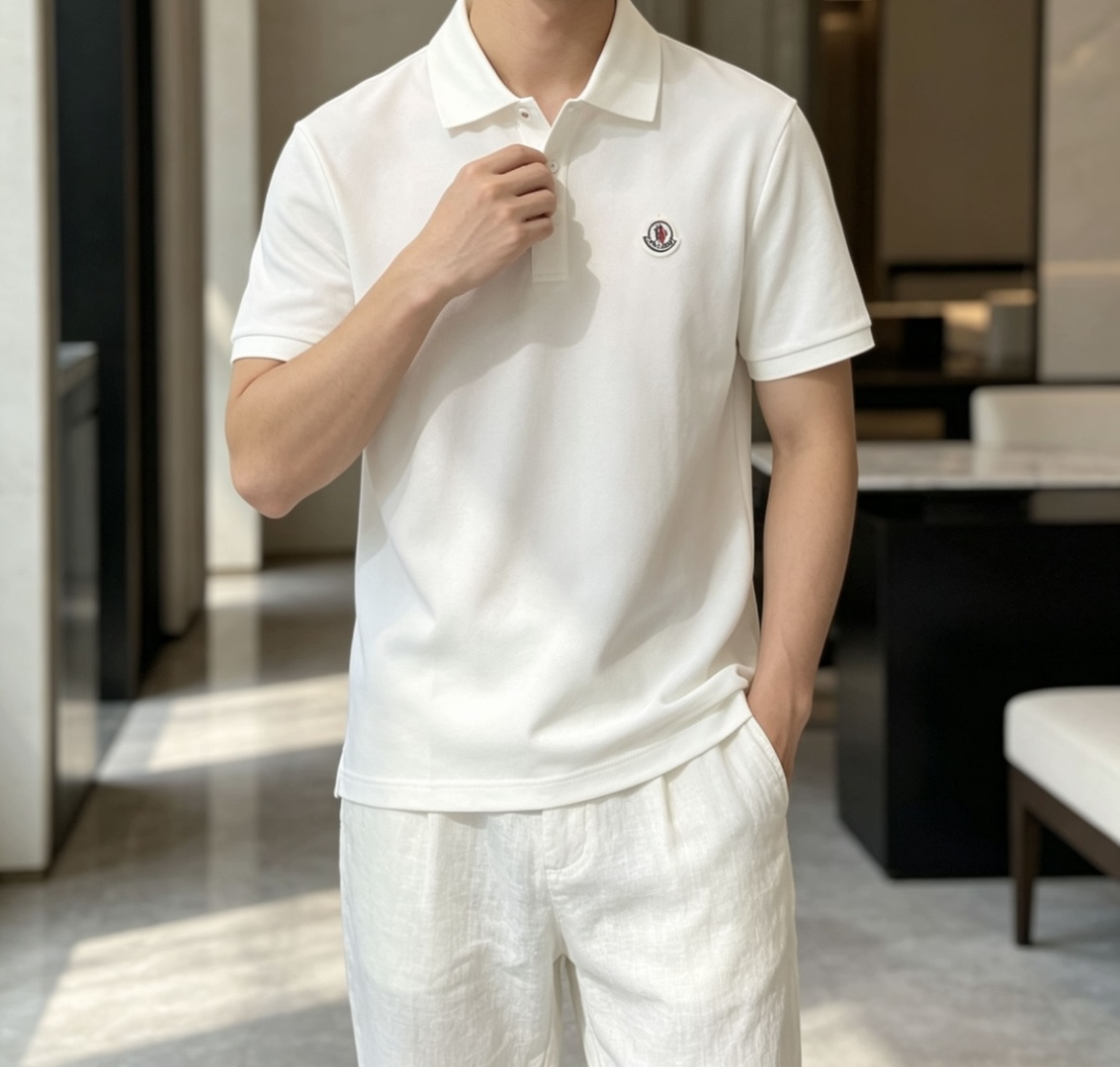 蒙口 2026春夏 官网同步 熟男 轻熟男 最爱款式 经典大气百搭商务休闲Polo领T恤 采用进口双丝光