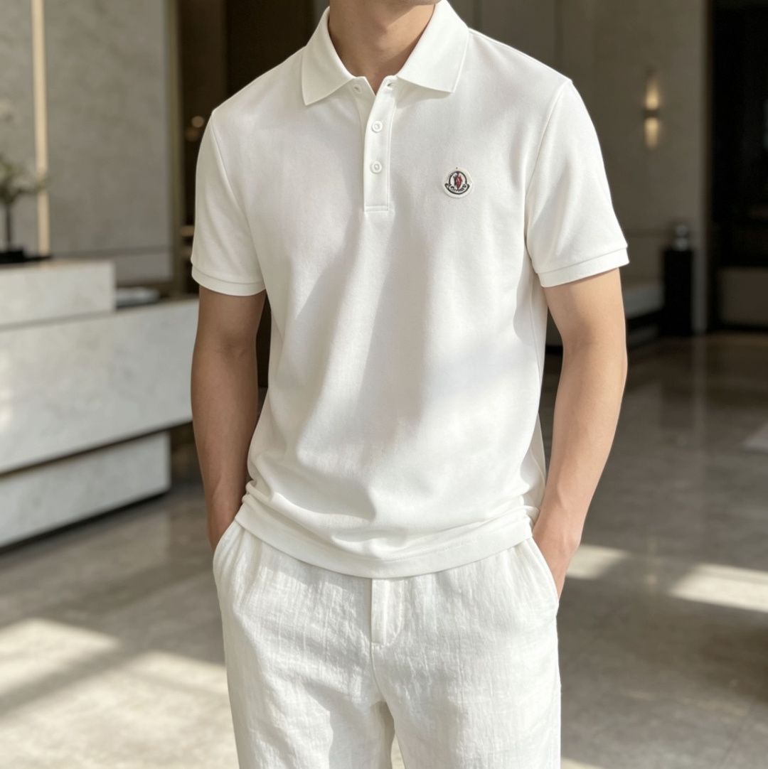 蒙口 2026春夏 官网同步 熟男 轻熟男 最爱款式 经典大气百搭商务休闲Polo领T恤 采用进口双丝光