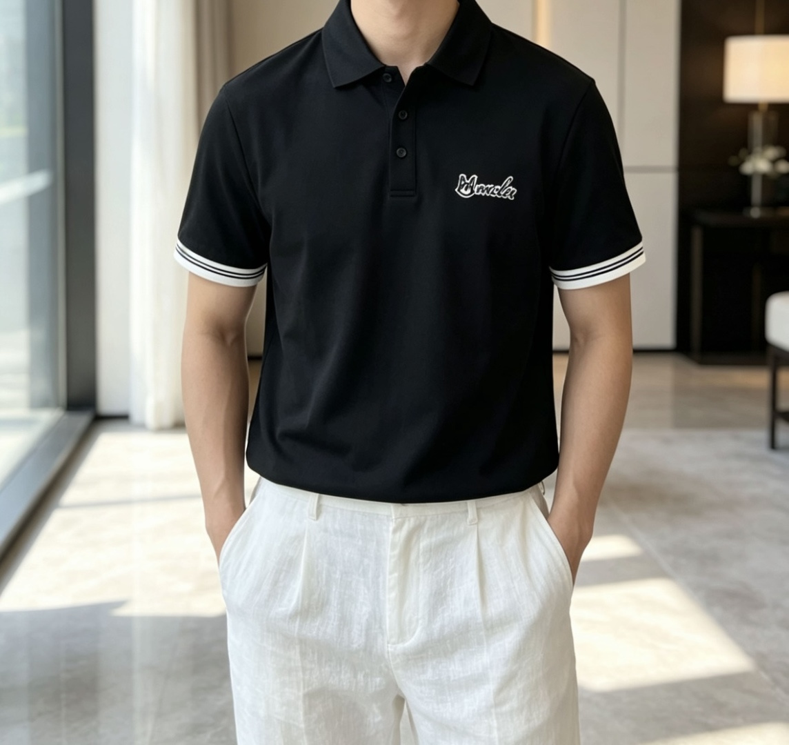 蒙口 2026春夏 官网同步 熟男 轻熟男 最爱款式 经典大气百搭商务休闲Polo领T恤 采用进口双丝光