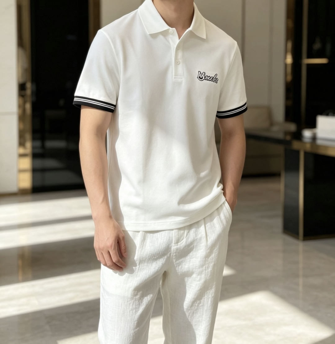 蒙口 2026春夏 官网同步 熟男 轻熟男 最爱款式 经典大气百搭商务休闲Polo领T恤 采用进口双丝光