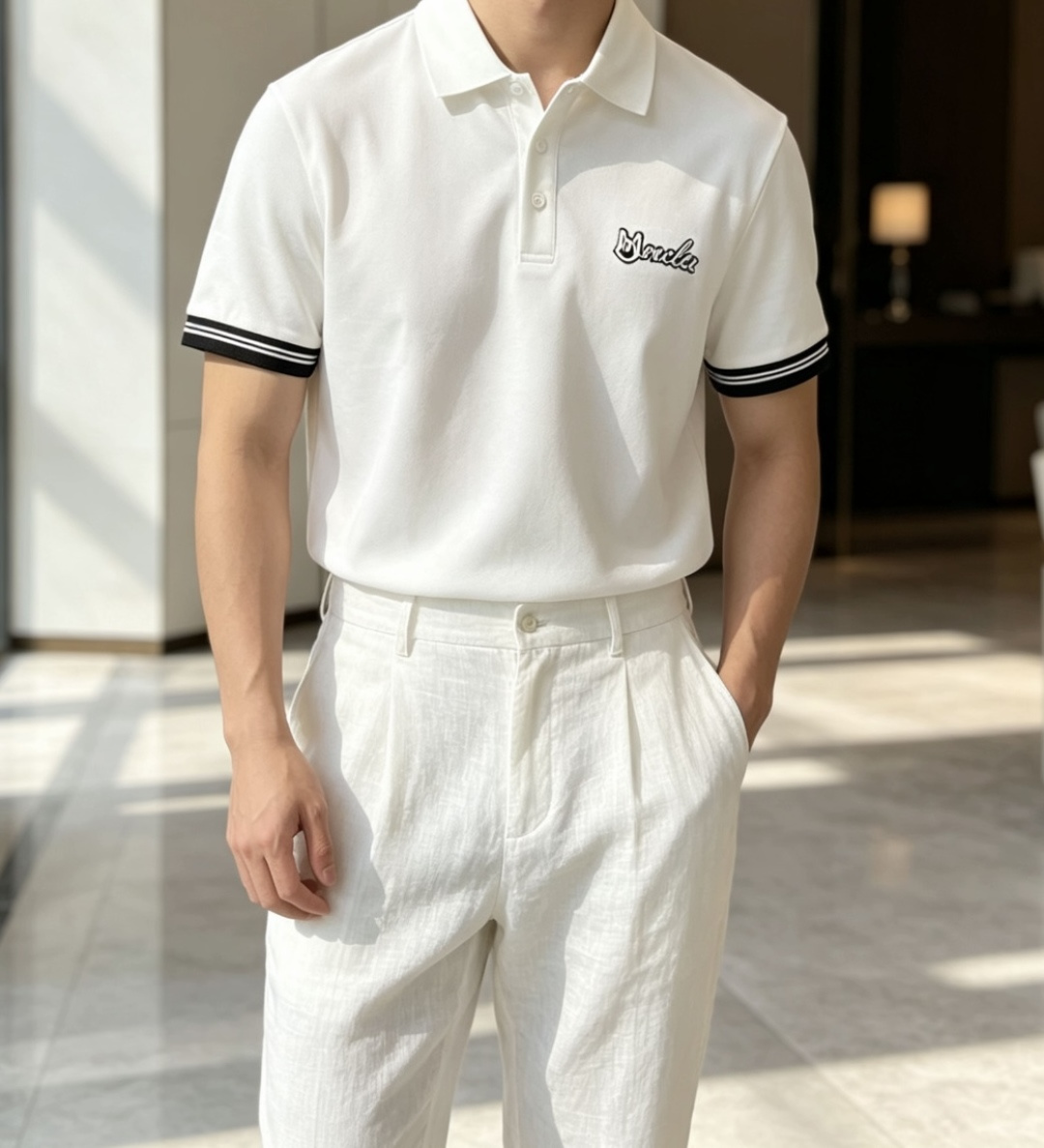 蒙口 2026春夏 官网同步 熟男 轻熟男 最爱款式 经典大气百搭商务休闲Polo领T恤 采用进口双丝光