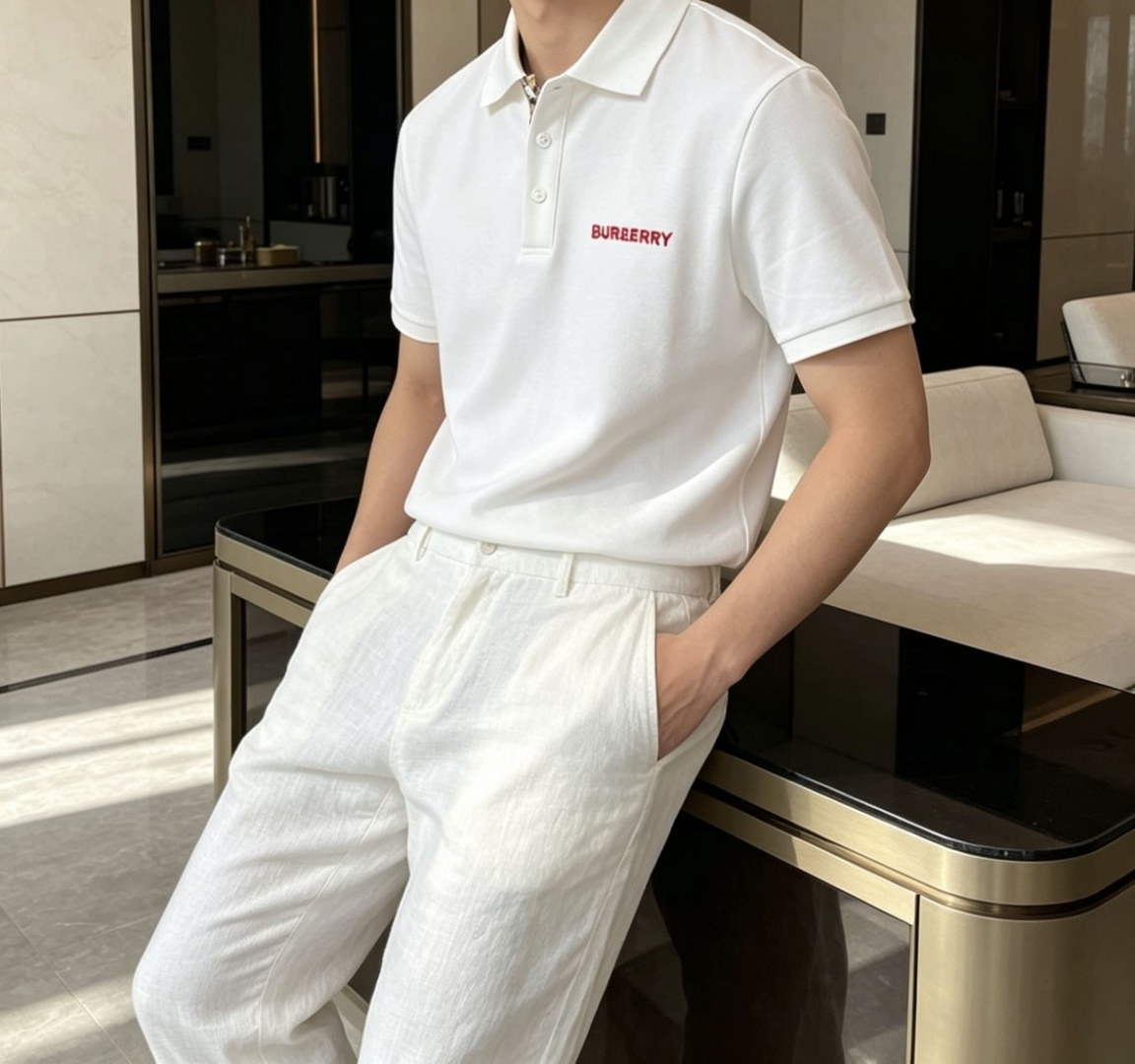 BUR 2026春夏 官网同步 熟男 轻熟男 最爱款式 经典大气百搭商务休闲Polo领T恤 采用进口双丝