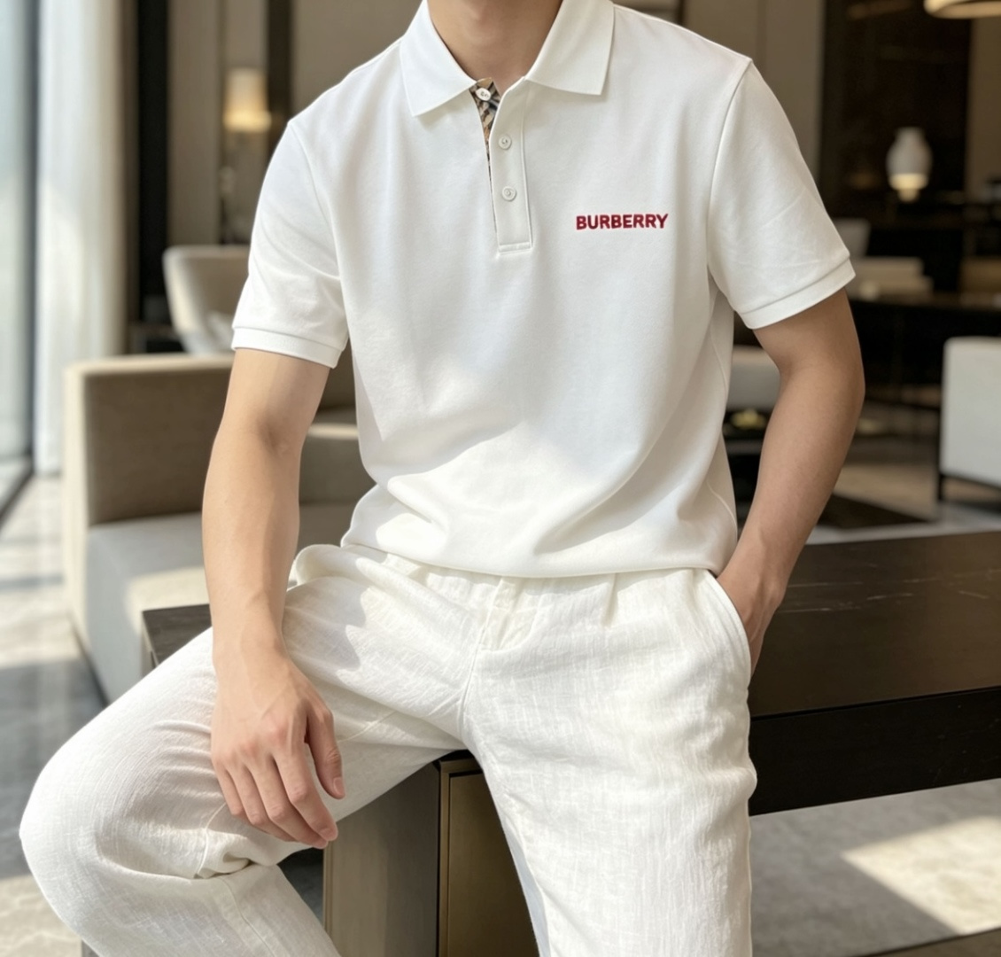 BUR 2026春夏 官网同步 熟男 轻熟男 最爱款式 经典大气百搭商务休闲Polo领T恤 采用进口双丝