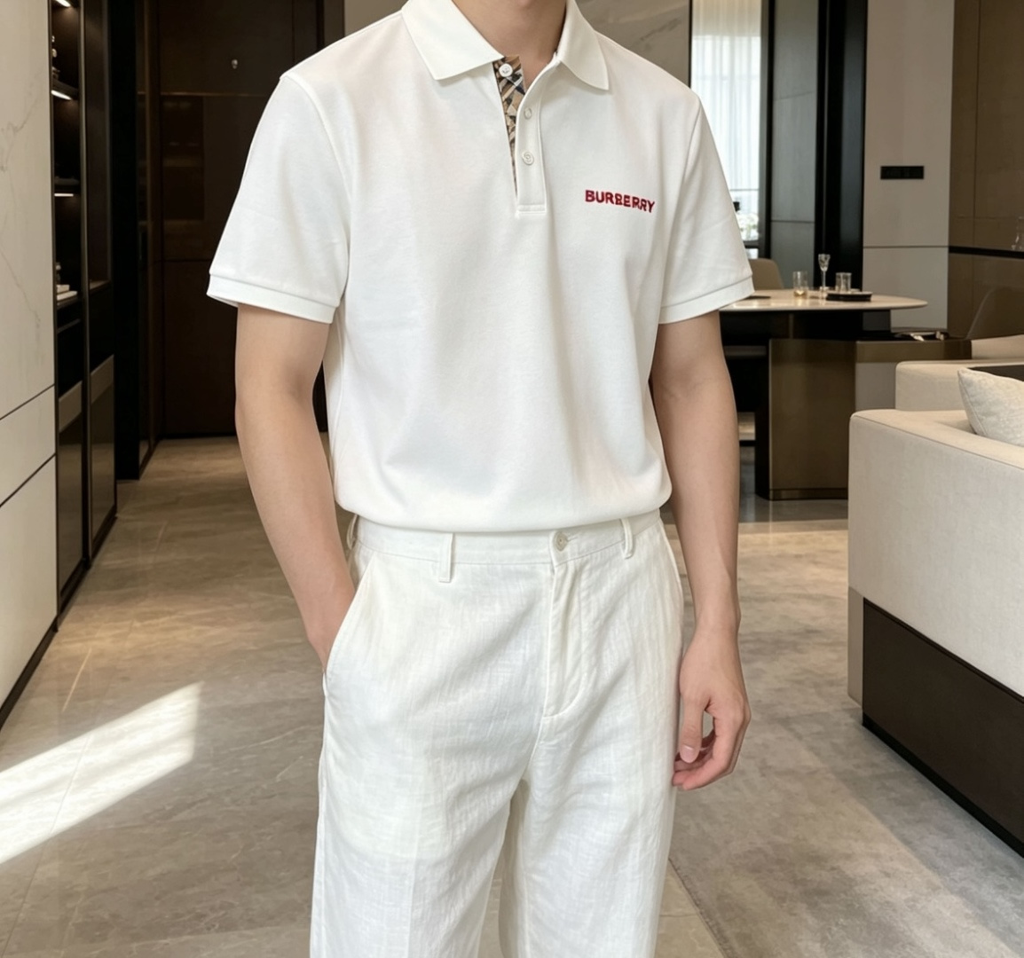 BUR 2026春夏 官网同步 熟男 轻熟男 最爱款式 经典大气百搭商务休闲Polo领T恤 采用进口双丝