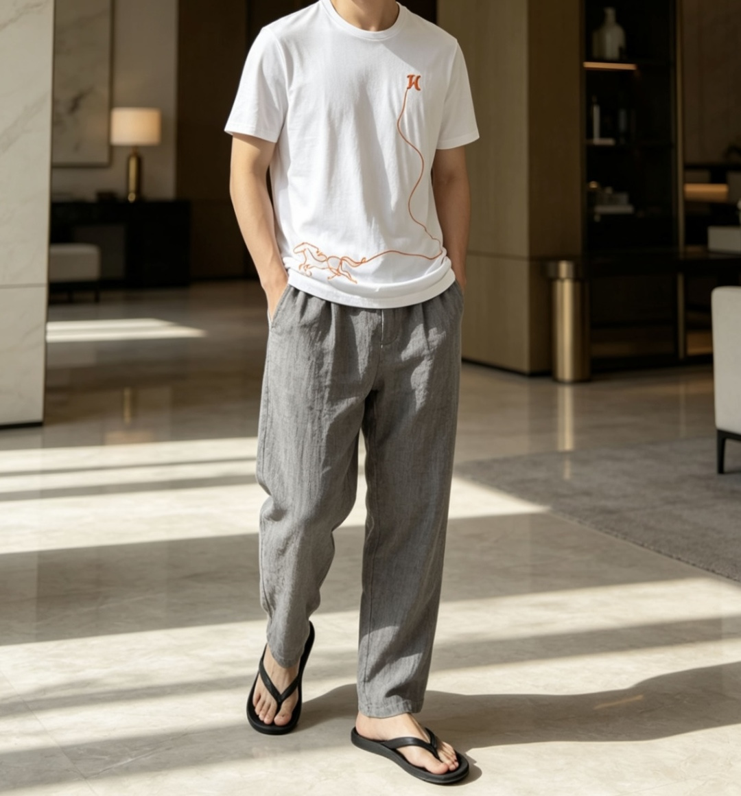 NO:836986,Aimajia's latest 2026 spring and summer horse head men's round-neck T-shirts are basic styles. They are stylish and stylish when worn by anyone, and at the same time they have both connotation and taste. Whether worn alone in summer or paired with various shirts or jackets in spring and autumn, they are the perfect combination of low-key luxury and trendy fashion. Wear them casually to create a stylish urban elite male god!  The slightly loose straight version with small slits on both sides of the hem meets the simple needs of commuters for dressing. It has a good upper body effect and looks youthful and elegant. It is a luxury item with high fashion and comfort. Imported customers provide top-quality fabric Lenzing Tencel (70 Tencel, 30 cotton, professional institutions provide testing reports  (reported), it feels super nice, feels softer and smoother than ordinary mercerized cotton, is cooler and more comfortable to wear, and does not fade or deform after long-lasting wear and washing. Sizes M-XXXL (the model is 172 cm and 148 pounds, and the L size is suitable). 3 colors: dark gray, white, hermes, jackets  & coats,shirts,tees,t-shirt,19860909爱马家 2026春夏最新马头男士圆领T恤衫,基础款型,不挑人穿上身有型有格调,同时又兼具内涵与品味,无论夏季单穿,还是春秋季搭配各式衬衫或者外套,都是低调奢华与潮流时尚的完美结合,随意穿搭都能打造出逼格满满的都市精英男神范儿！稍带宽松的直筒版型,下摆两侧小开衩,满足通勤人们对于着装的简约需求,上身效果很好,显年轻有气质,是一款极具时尚度和舒适度的豪华单品.进口客供顶级面料兰精天丝（70天丝,30棉,专业机构提供检测报告）,手感超级赞,摸上去比一般丝光棉更加柔软顺滑,穿着更加冰爽舒适,且久穿久洗不褪色不变形.尺码M-XXXL（模特172厘米148斤试穿L码合适）3个颜色深灰、白色,,hermes,jackets & coats,shirts,tees，t-shirt,,Men's clothing