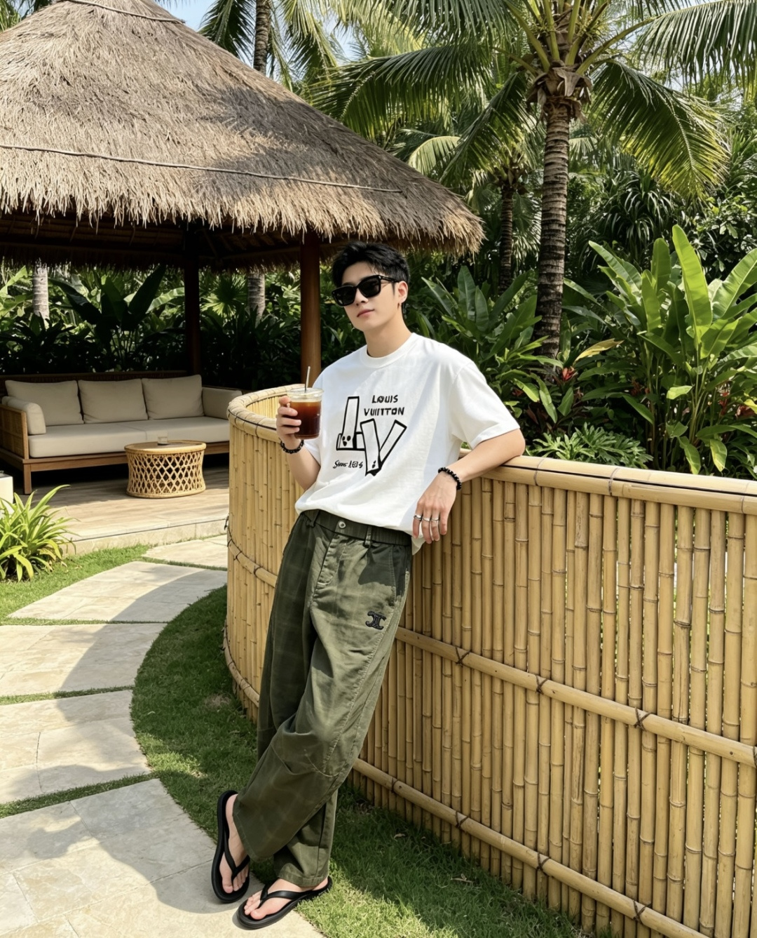 NO:930387,Lv 2026 Spring and Summer Style/Official Website Synchronization. The fabric is made of heavyweight pure cotton combed cotton fabric, OS loose version, and the upper body shape is super correct!  Versatile for everyday use, a wardrobe essential!  Size S-3XL (the version is too large) Size/Part S M L  30,,louis vuitton,19860909Lv 2026春夏款/官网同步 面料采用重磅纯棉精梳棉面料,OS宽松版型,上身版型超正！日常百搭,衣橱必备单品！ 尺码 S-3XL（版型偏大） 码数/部位S M L XL 2XL 3XL 肩宽 52 54 56 57 59 60 衣长70 72.75.78.82.85. 胸围 54 56.58.60.62.64. 袖长24 26 27 28 29 30,,louis vuitton,,Men's clothing
