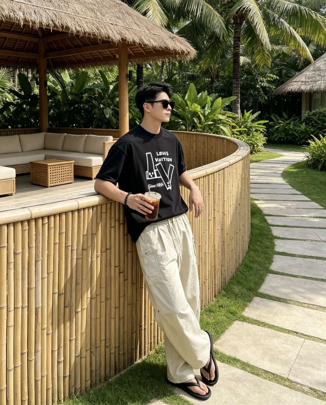 NO:838565,Lv 2026 Spring and Summer Style/Official website synchronized. The fabric is made of heavyweight pure cotton combed cotton fabric, OS loose version, and the upper body shape is super correct!  Versatile for everyday use, a wardrobe essential!  Size S-3XL (the version is too large) Size/Part S M L  30,,louis vuitton,19860909Lv 2026春夏款/官网同步 面料采用重磅纯棉精梳棉面料,OS宽松版型,上身版型超正！日常百搭,衣橱必备单品！ 尺码 S-3XL（版型偏大） 码数/部位S M L XL 2XL 3XL 肩宽 52 54 56 57 59 60 衣长70 72.75.78.82.85. 胸围 54 56.58.60.62.64. 袖长24 26 27 28 29 30,,louis vuitton,,Men's clothing