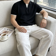 Loro Piana 自带慵懒高级感的花纱针织Polo,男生夏日质感刚需单品✨精致假两件V领设计,层次利 Loro Piana 自带慵懒高级感的花纱针织Polo,男生夏日质感刚需单品✨精致假两件V领设计,层次利