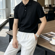 . LSS春夏新款桑蚕丝天丝混纺针织翻领短Tee,男士经典圆形徽章标识刺绣商务休闲针织短袖Polo衫!贸易公司渠道稀出 . LSS春夏新款桑蚕丝天丝混纺针织翻领短Tee,男士经典圆形徽章标识刺绣商务休闲针织短袖Polo衫!贸易公司渠道稀出