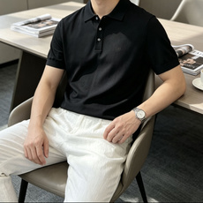 . LSS春夏新款桑蚕丝天丝混纺针织翻领短Tee,男士经典圆形徽章标识刺绣商务休闲针织短袖Polo衫!贸易公司渠道稀出 . LSS春夏新款桑蚕丝天丝混纺针织翻领短Tee,男士经典圆形徽章标识刺绣商务休闲针织短袖Polo衫!贸易公司渠道稀出