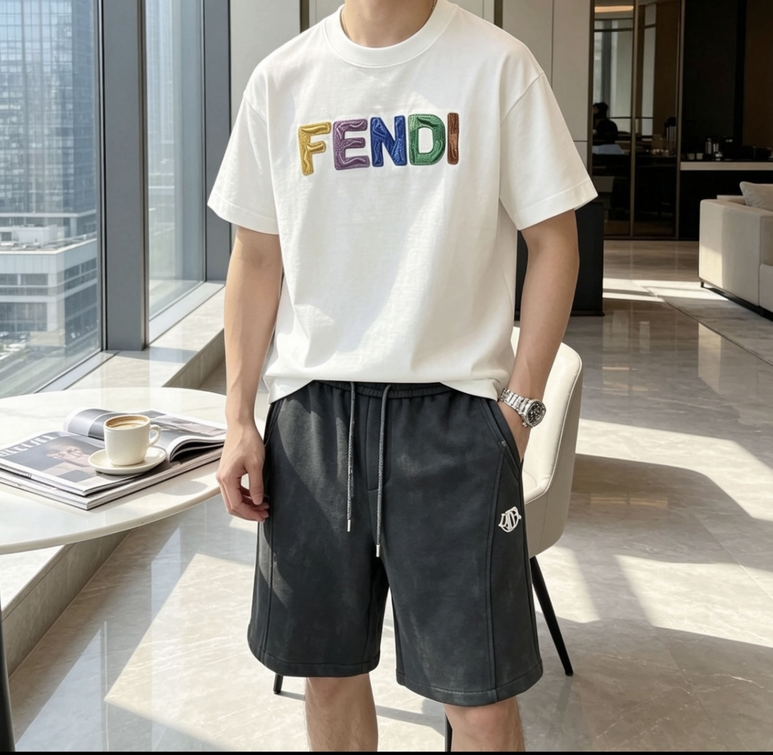 .   FD 2026春夏款/官网同步 面料采用重磅纯棉精梳棉面料，OS宽松版型，上身版型超正！日常百搭，衣橱必备单品！