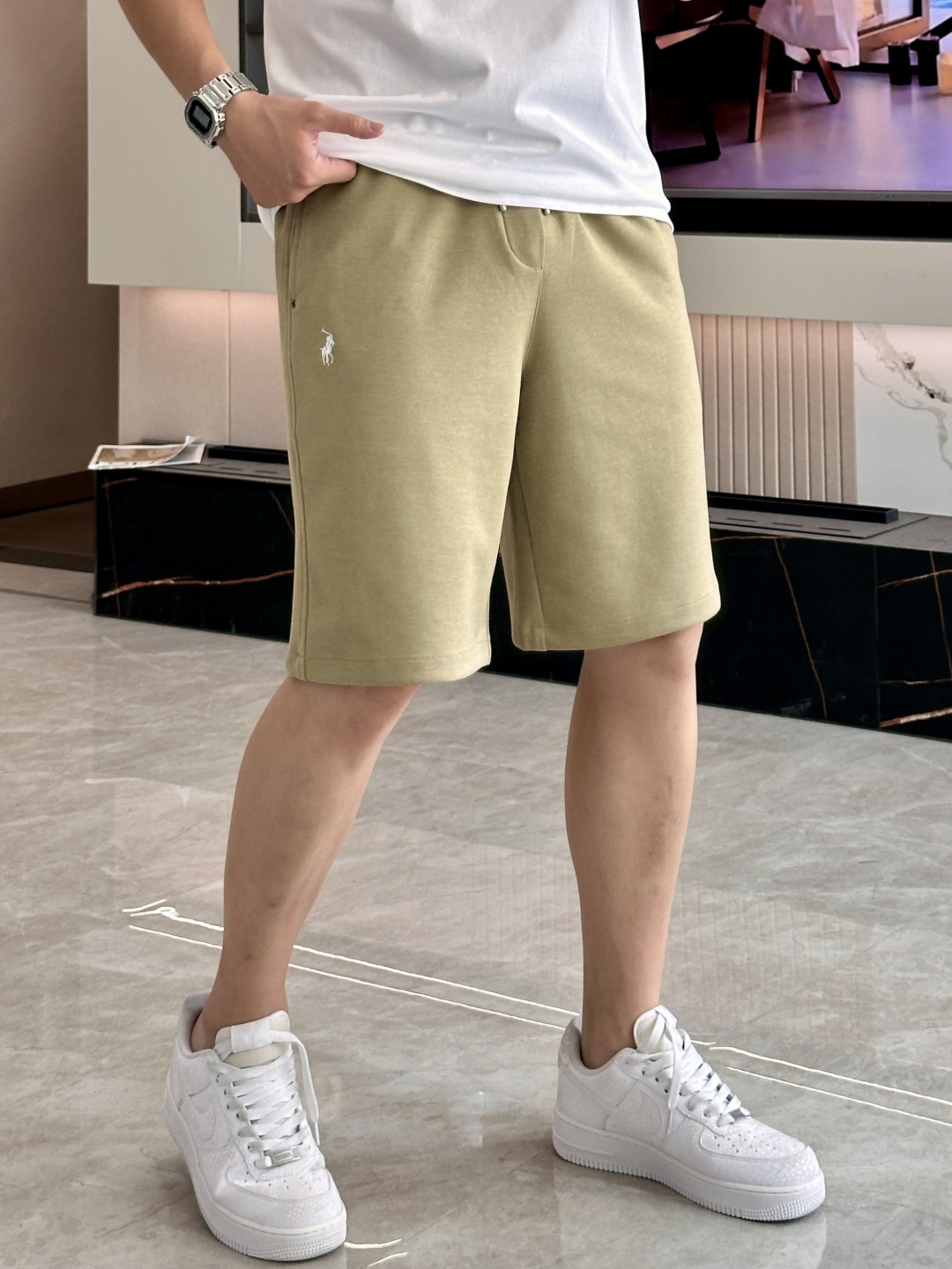 . 拉夫劳伦 2026夏季短裤！百搭松紧腰休闲五分裤！松紧腰 两侧插袋 面料采用客供定织高支纯棉料，上身