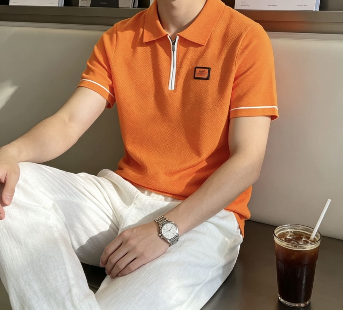 爱🐎仕 2026ss夏季新品男士针织圆领短袖衫！独家首发 采用纤维超细与高弹的伊力特纱线织造而成，质感与
