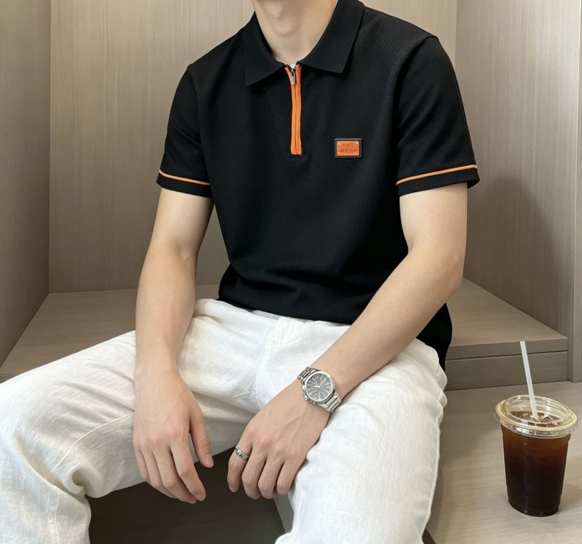 爱🐎仕 2026ss夏季新品男士针织圆领短袖衫！独家首发 采用纤维超细与高弹的伊力特纱线织造而成，质感与