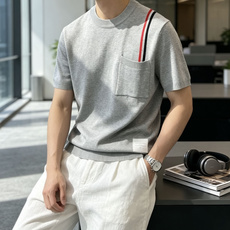 TB 2026ss夏季新品男士针织圆领短袖衫!独家首发 采用纤维超细与高弹的伊力特纱线织造而成,质感与纹 TB 2026ss夏季新品男士针织圆领短袖衫!独家首发 采用纤维超细与高弹的伊力特纱线织造而成,质感与纹