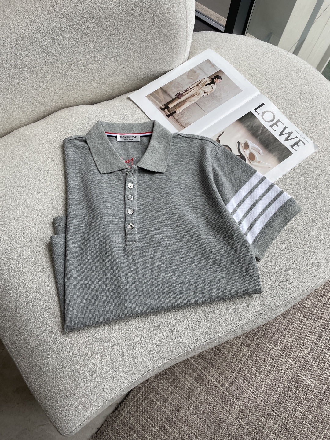 Thom Browne 经典四道杠Polo衫｜不费力的高级感真正的优雅，从不需要刻意张扬。这件Thom 