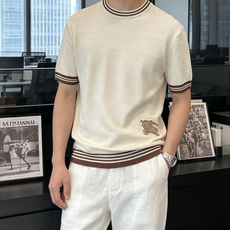 Bur 2026ss夏季新品男士针织圆领短袖衫!独家首发 采用纤维超细与高弹的伊力特纱线织造而成,质感与 Bur 2026ss夏季新品男士针织圆领短袖衫!独家首发 采用纤维超细与高弹的伊力特纱线织造而成,质感与