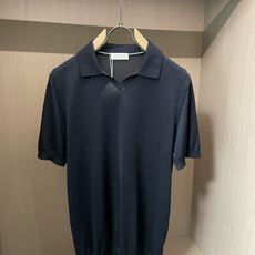 BC26SS春夏新款顶级桑蚕丝天丝混纺针织翻领短Tee,男士轻奢老钱风休闲纯色针织短袖Polo衫!贸易公 BC26SS春夏新款顶级桑蚕丝天丝混纺针织翻领短Tee,男士轻奢老钱风休闲纯色针织短袖Polo衫!贸易公