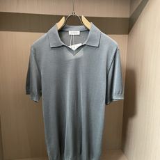 BC26SS春夏新款顶级桑蚕丝天丝混纺针织翻领短Tee,男士轻奢老钱风休闲纯色针织短袖Polo衫!贸易公 BC26SS春夏新款顶级桑蚕丝天丝混纺针织翻领短Tee,男士轻奢老钱风休闲纯色针织短袖Polo衫!贸易公