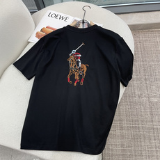 拉夫劳伦 经典大马标圆领短袖|永不过时的美式轻奢正面小巧红马刺绣低调内敛,后背重工满幅大马刺绣反差吸睛, 拉夫劳伦 经典大马标圆领短袖|永不过时的美式轻奢正面小巧红马刺绣低调内敛,后背重工满幅大马刺绣反差吸睛,