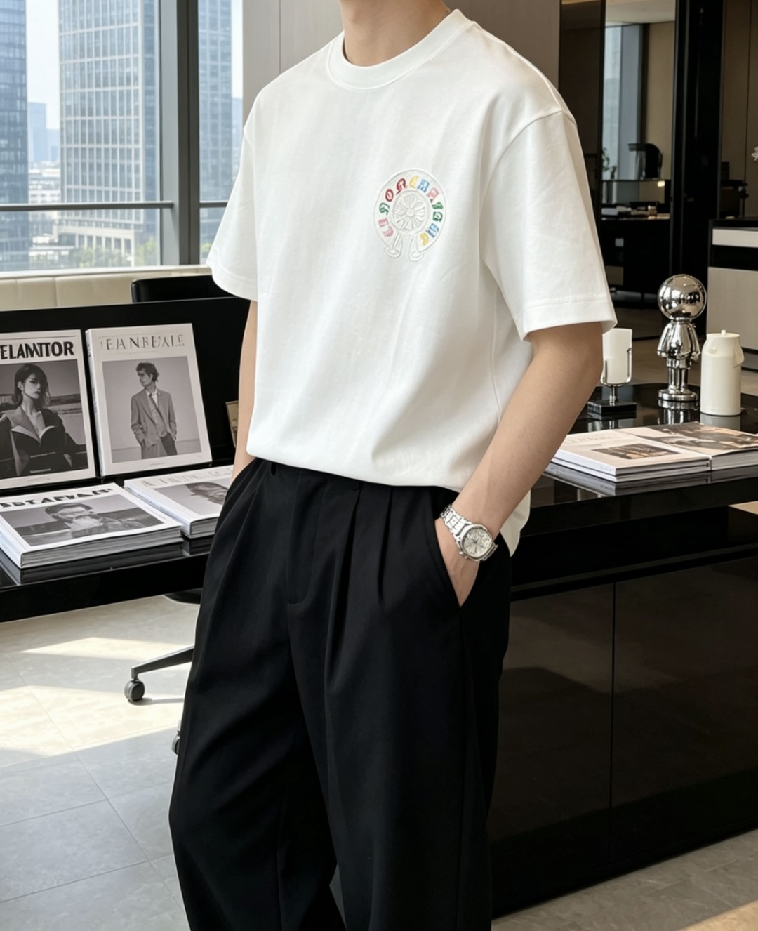 ·   克罗心 官网同款 官网同款 官网同款⚠️ 重磅推荐！2026ss夏装新品 专柜在售 最新系列图案logo短袖T恤